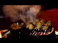 Giant meatballs on the Lodge KickOff Grill