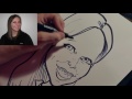 HOW TO DRAW A QUICK CARICATURE DEMO by ERIC MELTON