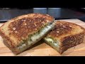 Pesto Grilled Cheese Sandwich | No music | Natural Sounds