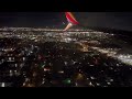Beautiful landing in Dallas at night  (Dallas Love Field)