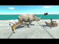 Strong Punch on Spikes Above - Animal Revolt Battle Simulator