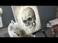 Airbrushing a Skull using AirShot templates