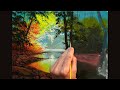👍 Acrylic Painting - Summer Afternoon / Landscape Art / Easy Drawing Tutorials / Satisfying Relaxing
