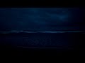 waves at night dark screen music for sleeping soundly, ASMR