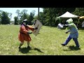 Cara vs Grimm, Cut and Thrust Tourney, Southern Region War Camp East Kingdom SCA 6.2.24