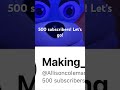 Thank you all so much for 500 subs! I really appreciate it