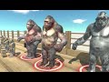 [ Battleship War ] Humans VS Mutant Primates - Animal Revolt Battle Simulator