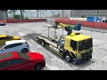 DACIA, VOLSKWAGEN, FORD, BMW COLOR POLICE CARS TRANSPORTING WITH TRUCKS - BeamNG.drive