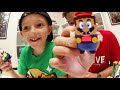 FATHER SON ULTIMATE LEGO BATTLE! /Real Life MARIO 2