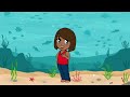 OCEAN SETTLERS. EMMA TELL KIDS ABOUT SEA CREATURES 2+ LEARN CARTOON VIDEO. OCTOPUS, SHARK, CRAB.