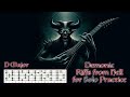 Metal Guitar Backing Track in D Major - 100 bpm | D Standard Tuning