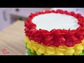 [💕Mini Cake 💕] So Colorful Miniature Square Rainbow Ball Cake Decorating | Mini Bakery