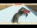 Escape From Carcharodontosaurus - Last Survivor - Swirl Course | Animal Revolt Battle Simulator