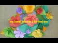 paper flower making/paper flower making easy at home/paper flower idea/paper flower banane ki vidhi