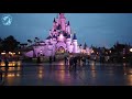 Early Morning walk to the Castle at Disneyland Paris