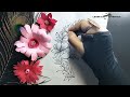 How To Draw Simple🌼Flower ||  Flower🌸 Drawing || Cushion Cover || Embroidery Design  Drawing ||