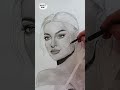 how to draw realistic faces using charcoal pencils _ facial features drawing tutorial
