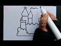 how to drawing || drawing a cartoon house||easy home art