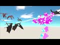 Flying unit speed race. Added dragon. Straight course! | Animal Revolt Battle Simulator