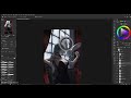 Digital painting timelapse - Night Owl