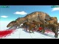 Battle all ability spinosaurus vs carcharodontosarus Animal revolt battle simulator