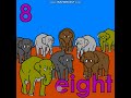 Number 8(eight).Eight elephants.