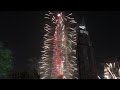 New Year 2017 fireworks at Burj Khalifa