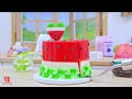 Cocomelon Miniature Cake -  Yummy Making Miniature Watermelon Cakes For Summer - Summer Amazing #2