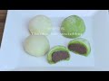 Super easy chewy Mochi in 10 minutes, matcha and nature flavor