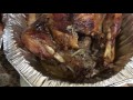 Pavo frito y pavo horneado, Deep fried turkey vs roast turkey, huahualote, chompipe