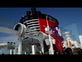 Disney Dream sailaway party with ship's horn/whistle