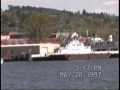 The Lake Champlain car ferry - Port Kent NY to Burlington Vermont May 1997