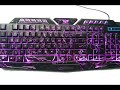 Original LED Game Keyboard 3 Colors USB Multimedia PC Gaming keyboard