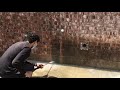 Pressure Washing a Brick Wall
