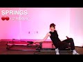 HEAVY SPRINGS Pilates Reformer Workout EXPRESS (i fall apart at the end) 😬