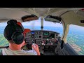 Piper Warrior PA-28. My 2nd Ever STUDENT SOLO Cross Country Flight! Using Flight Following.