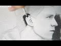 How to Draw Tom Holland Freehand Using Reference Photo