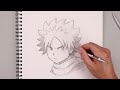 How To Draw Natsu Dragneel | Fairy Tail