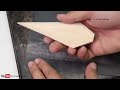 How to make Popsicle Stick KUNAI knife without using power tools - Realistic design