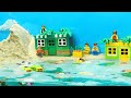 Lego Titanic Sinking Experiment: Lego City Flooded By Sand Dam Collapse - Lego Dam Breach Experiment