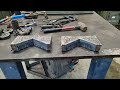 SHOP MADE TOOLING . MACHINING HEAVY DUTY LARGE VEE BLOCKS  .   Part 1