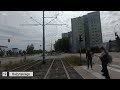 Tramwaje Gdańsk. Linia 12 Zaspa - Ujeścisko. Cała trasa/CAB RIDE on tram line 12 in Gdańsk (Poland).