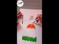 How to draw a girl holding Flag / Republic day art for beginners || 26th January drawing🇮🇳