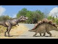 t-rex class attacking dinosaur 🦖 #jurassicworld #dinosaur #jurassicpark #viral #jurassic