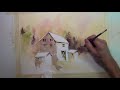 Transparent Watercolor Negative Painting Tutorial,  