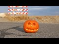 Rc car smashes pumpkin!