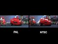 Lightning McQueen denies his pitstop (PAL vs NTSC)
