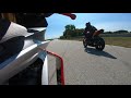 Running around north course at Autobahn CC on my Aprilia RSV4 RF LE one-of-us racing labor day 2020