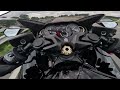 Suzuki Hayabusa 2022 Raw Exhaust Sound Akrapovic Acceleration and Highspeed at Stormy Weather