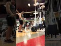WEIGHTED REVERSE HAMSTRING CURLS SUPERSET WITH STANDING LAT PULL DOWN ARCs